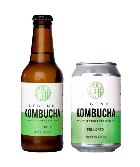 Kombucha dell'orto bottiglia e lattina